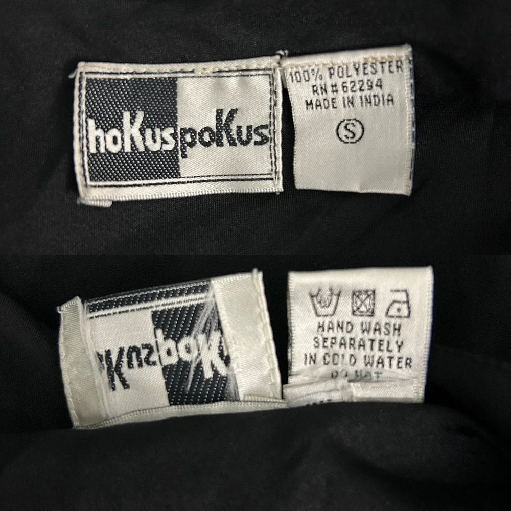Vintage Hokus Pokus Black Sequin Maxi Dress V-Neck Low‎ Back Spaghetti Strap S